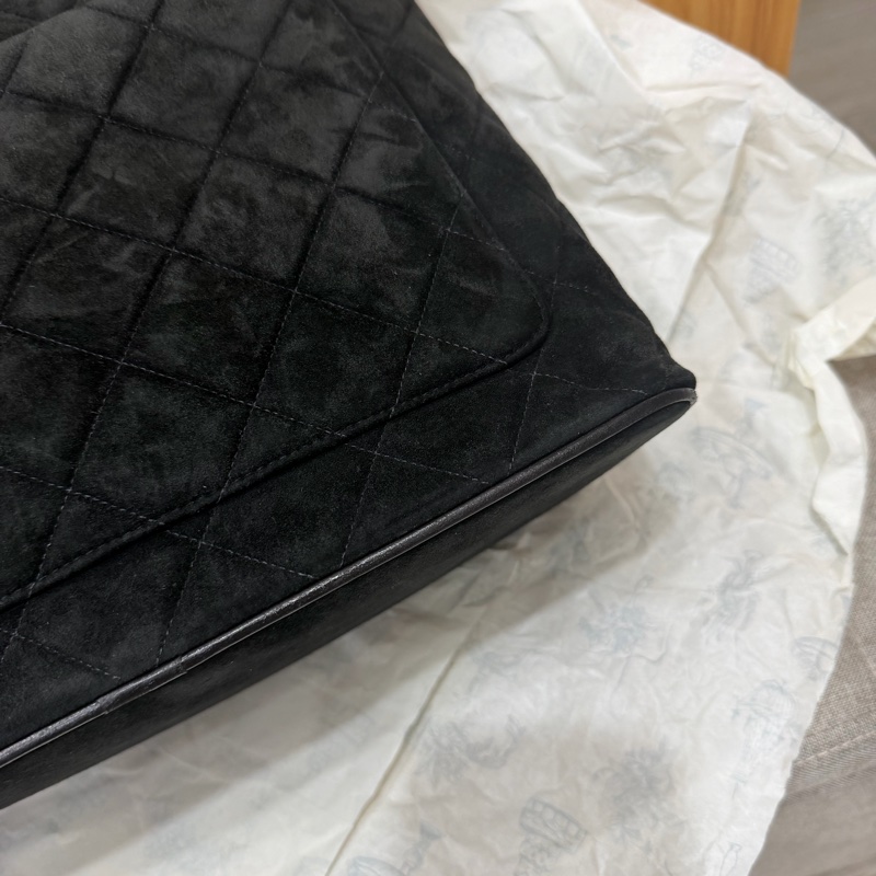 Chanel 香奈兒 中古 麂皮 希爾頓 手提包 Tote Bag-15