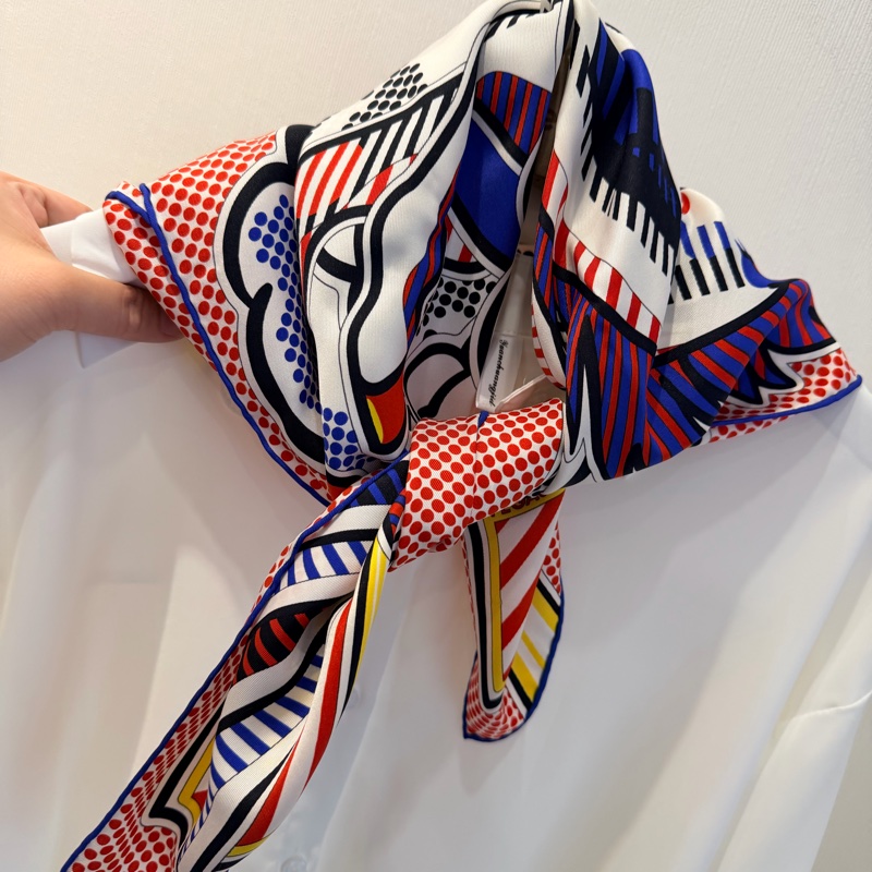 Hermes 愛馬仕 波普飛馬 70*70 絲巾 方巾-2