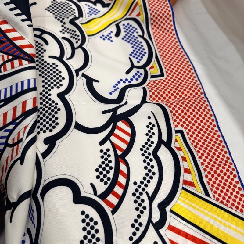 Hermes 愛馬仕 波普飛馬 70*70 絲巾 方巾-12