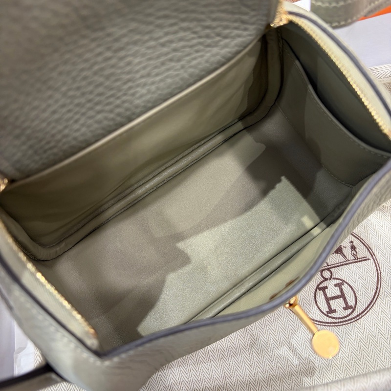 🌈Hermes🧡Mini Lindy一代🧡Q1鼠尾草金扣🌈全新有單有盒🌈TC皮🌟Stamp B🌟minilindy🌟lindy🌟愛馬仕🌟-2