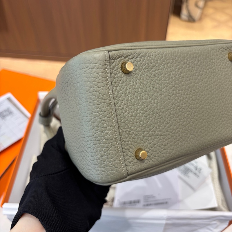 🌈Hermes🧡Mini Lindy一代🧡Q1鼠尾草金扣🌈全新有單有盒🌈TC皮🌟Stamp B🌟minilindy🌟lindy🌟愛馬仕🌟-3