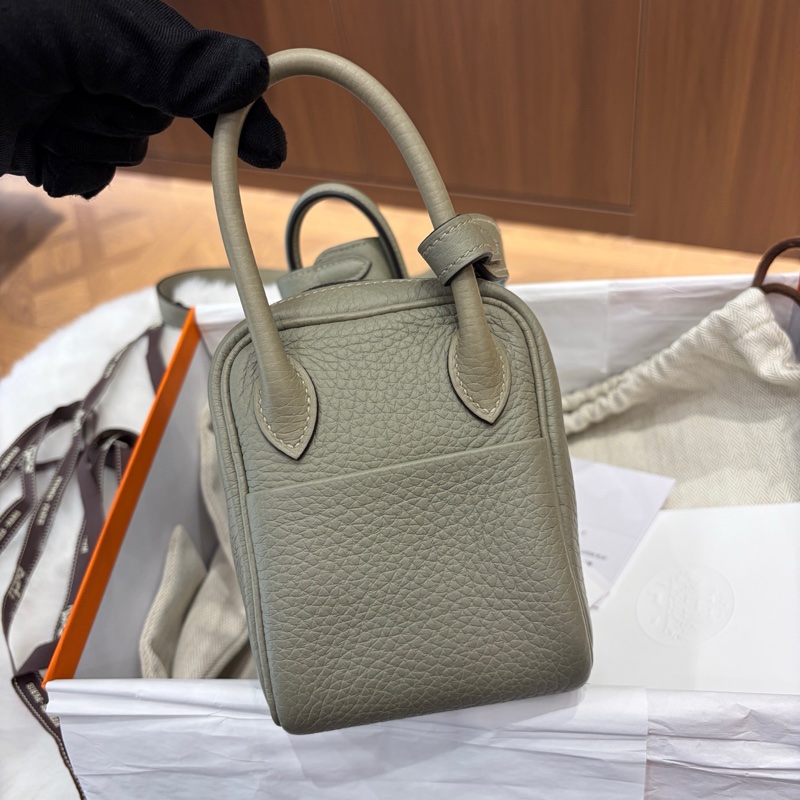 🌈Hermes🧡Mini Lindy一代🧡Q1鼠尾草金扣🌈全新有單有盒🌈TC皮🌟Stamp B🌟minilindy🌟lindy🌟愛馬仕🌟-5