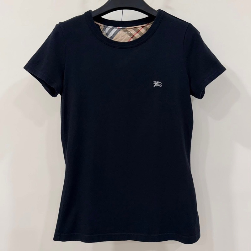 BURBERRY 藍標 基本款戰馬刺繡上衣 黑色-2