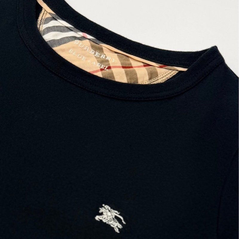 BURBERRY 藍標 基本款戰馬刺繡上衣 黑色-5