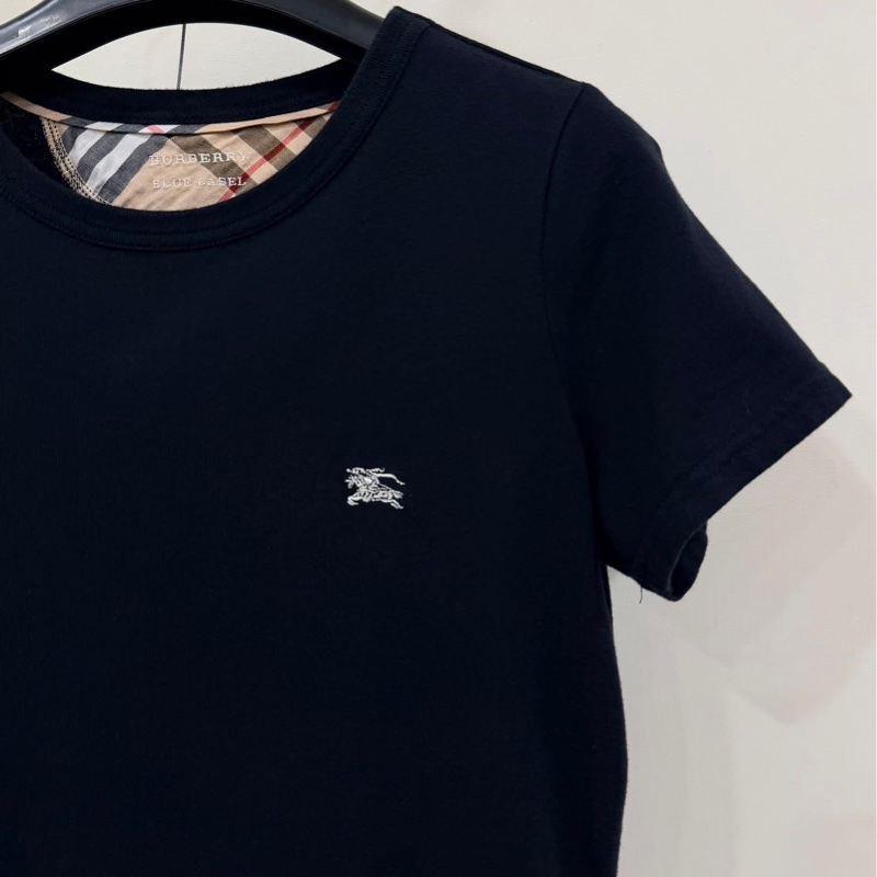 BURBERRY 藍標 基本款戰馬刺繡上衣 黑色-6