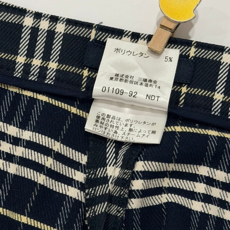 BURBERRY 倫敦 格紋彈性長褲-9