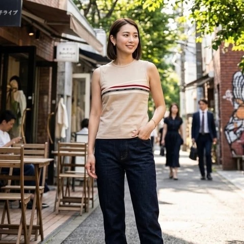 BURBERRY 倫敦字母條紋背心
