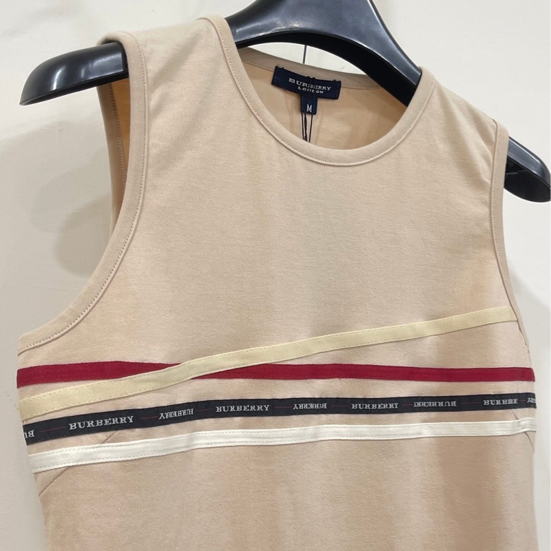 BURBERRY 倫敦字母條紋背心-5