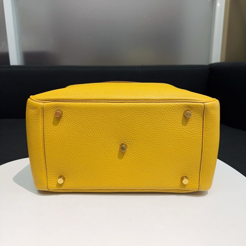 Hermes/愛馬仕Lindy30琥珀黃金扣y刻tc皮-4