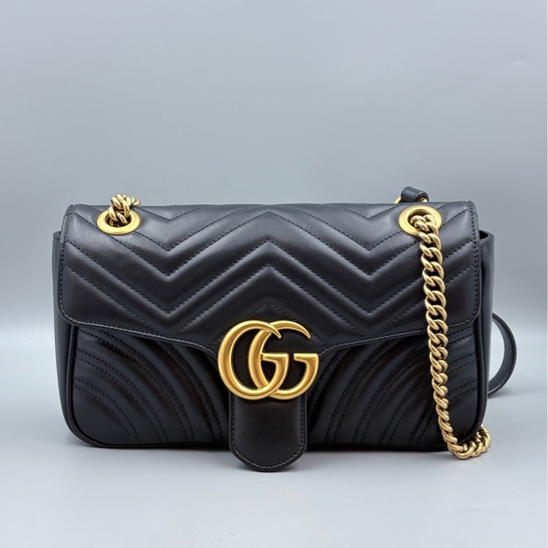Gucci古馳馬蒙26黑金023黑標-1