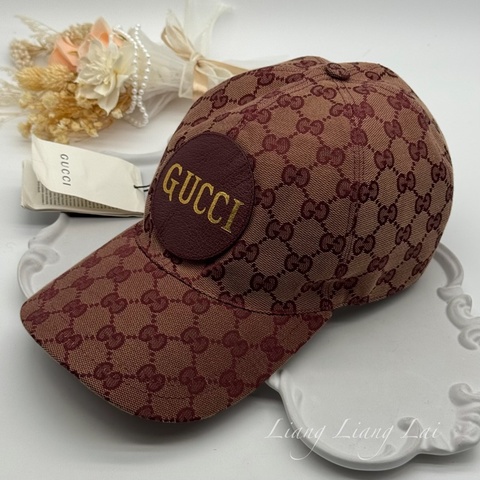 GUCCI GG Monogram 帆布復古棒球帽