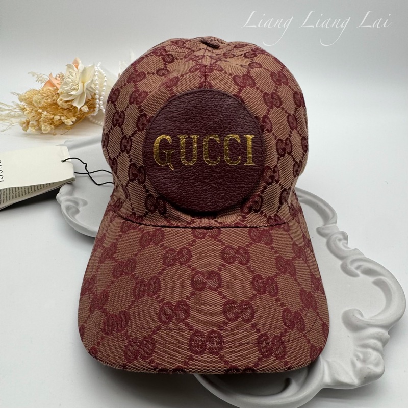 GUCCI GG Monogram 帆布復古棒球帽-1
