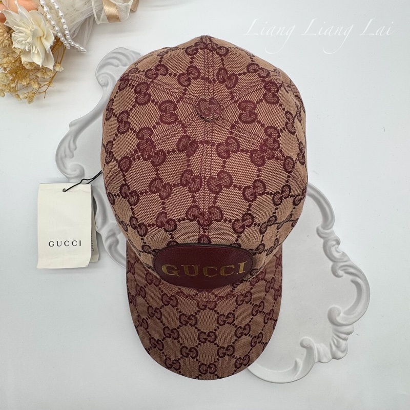 GUCCI GG Monogram 帆布復古棒球帽-4