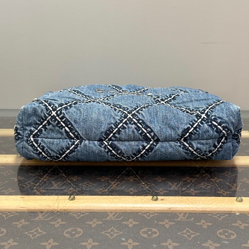 CHANEL 牛仔丹寧22bag 小號子母垃圾袋 35*37*8 98新配件塵袋-3