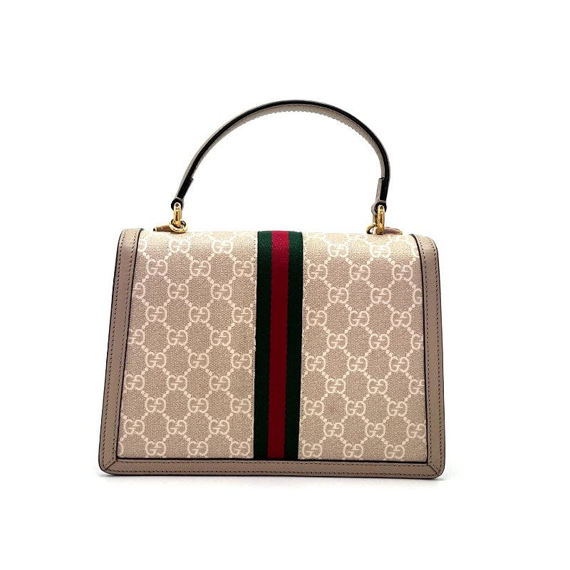 GUCCI Ophidia燕麥色 手提肩背斜背郵差包 25*17*8 98新配件塵袋-6