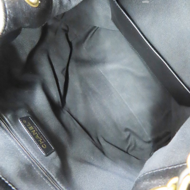 黑色牛皮 灰色麂皮 兩用包【CHANEL 香奈兒 】 AS5635-4