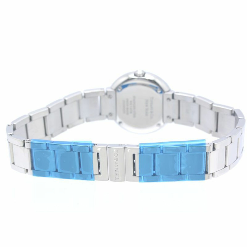 TIFFANY&Co.) Atlas 雙指針鑲鑽腕錶 69291651 女士精鋼腕錶 40349-3
