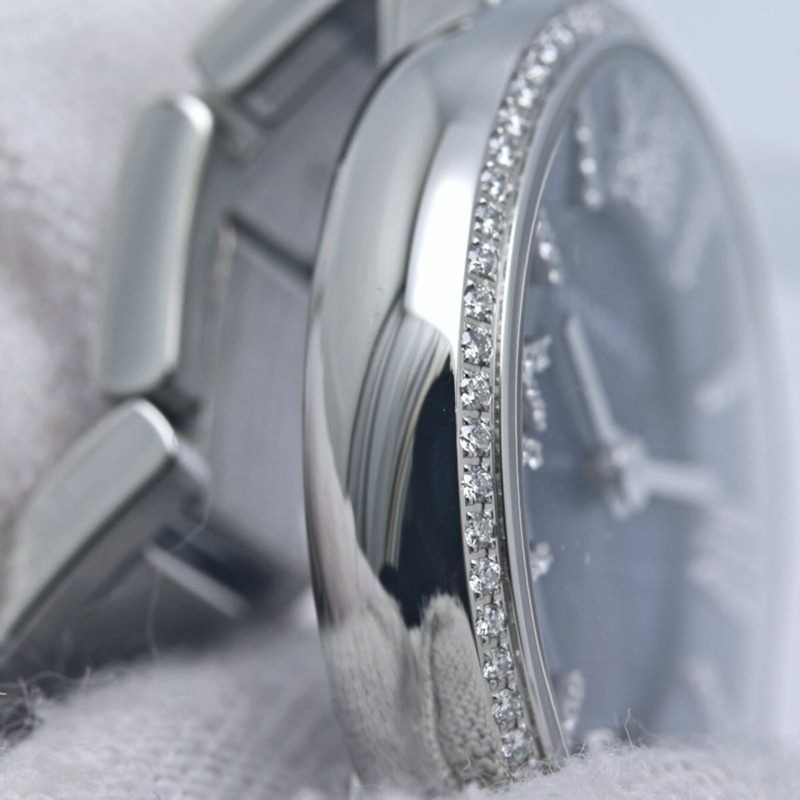 TIFFANY&Co.) Atlas 雙指針鑲鑽腕錶 69291651 女士精鋼腕錶 40349-8