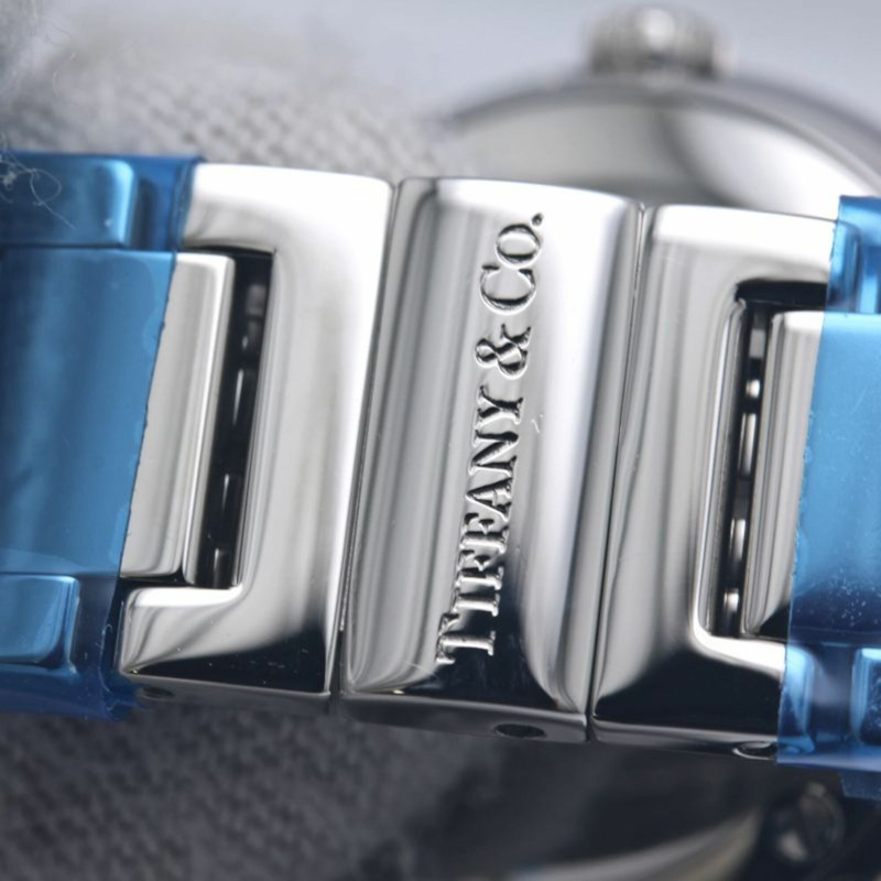 TIFFANY&Co.) Atlas 雙指針鑲鑽腕錶 69291651 女士精鋼腕錶 40349-12