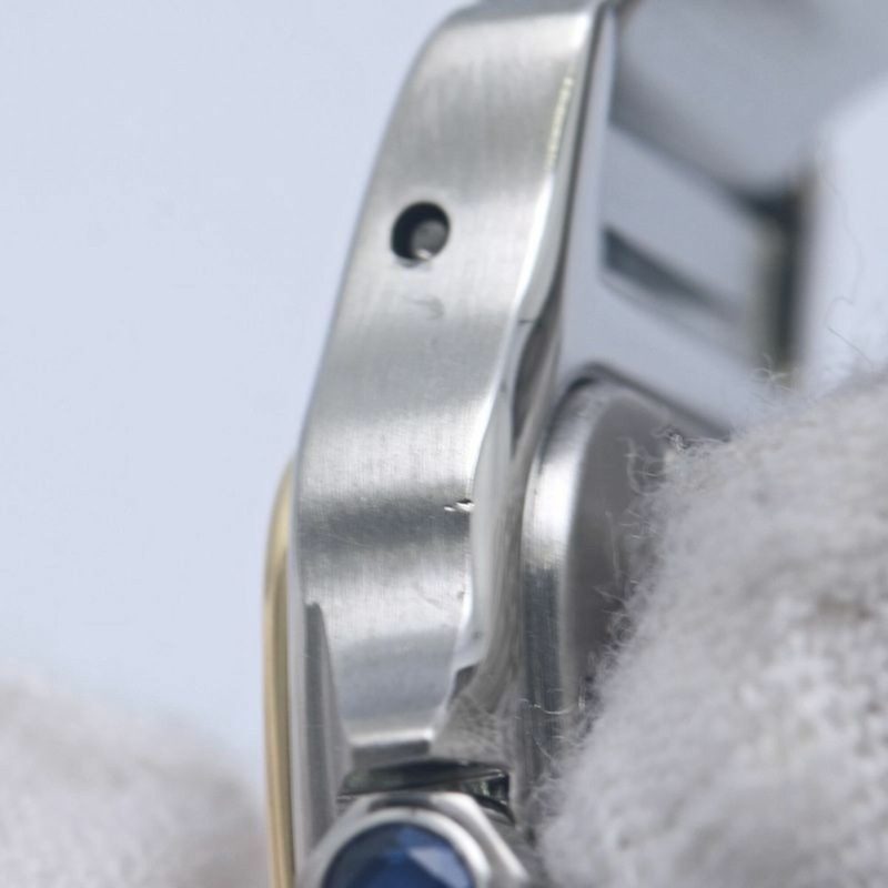 卡地亞 (Cartier) Santos Galbee SM Old Buckle W20031C4 女士腕錶 18K黃金 x 精鋼 40344-10