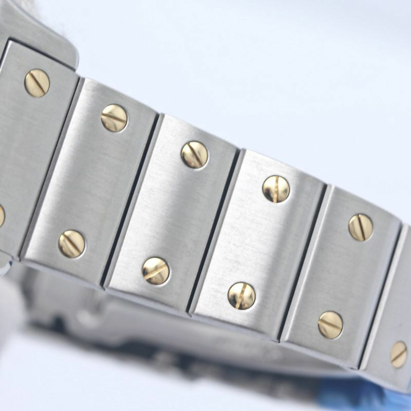 卡地亞 (Cartier) Santos Galbee SM Old Buckle W20031C4 女士腕錶 18K黃金 x 精鋼 40344-14
