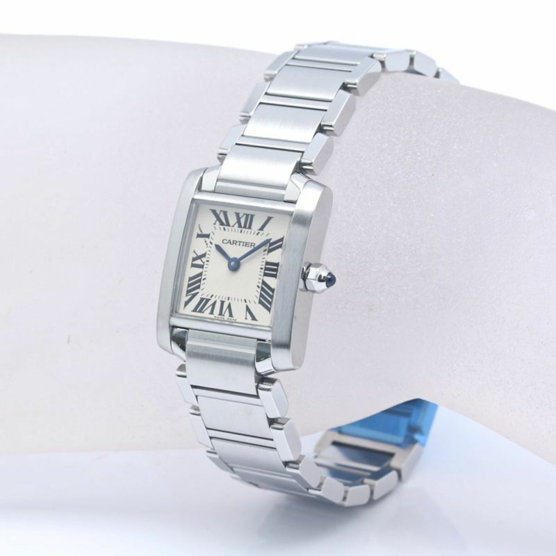 卡地亞 Cartier Tank Française SM 最終版 W51008Q3 女士腕錶 SS 40345-6