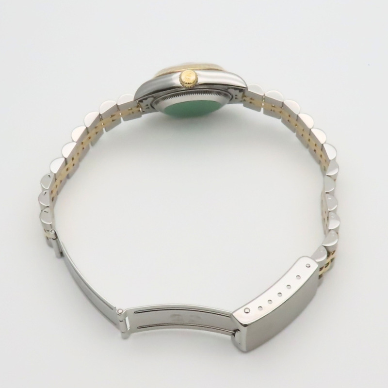 Rolex Datejust 69173G 10PD 不鏽鋼 18K 黃金鑲鑽錶盤灰色雙色女錶-20
