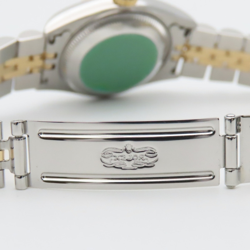Rolex Datejust 69173G 10PD 不鏽鋼 18K 黃金鑲鑽錶盤灰色雙色女錶-21
