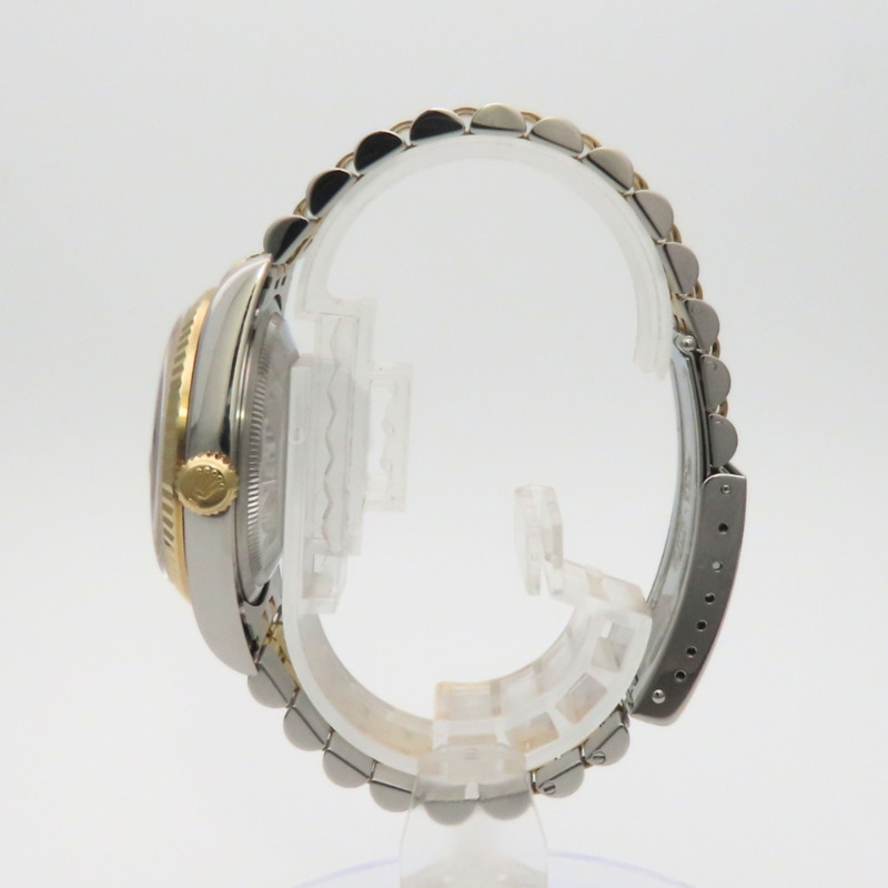 Rolex Datejust 36 16233G 不鏽鋼 18K 黃金錶盤 灰色 Hori 電腦男錶-5