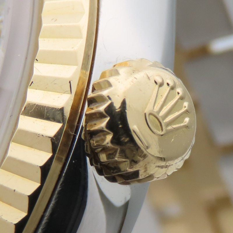 Rolex Datejust 36 16233G 不鏽鋼 18K 黃金錶盤 灰色 Hori 電腦男錶-7