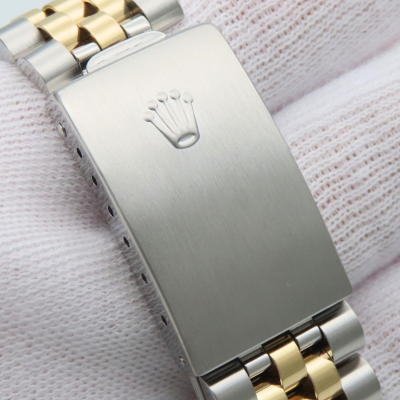 Rolex Datejust 36 16233G 不鏽鋼 18K 黃金錶盤 灰色 Hori 電腦男錶-17