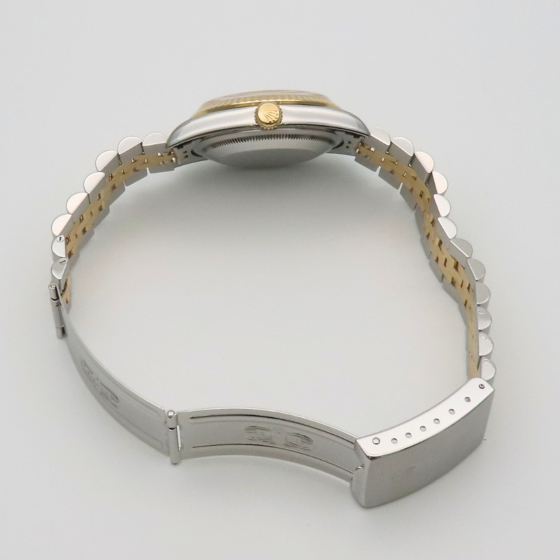 Rolex Datejust 36 16233G 不鏽鋼 18K 黃金錶盤 灰色 Hori 電腦男錶-18