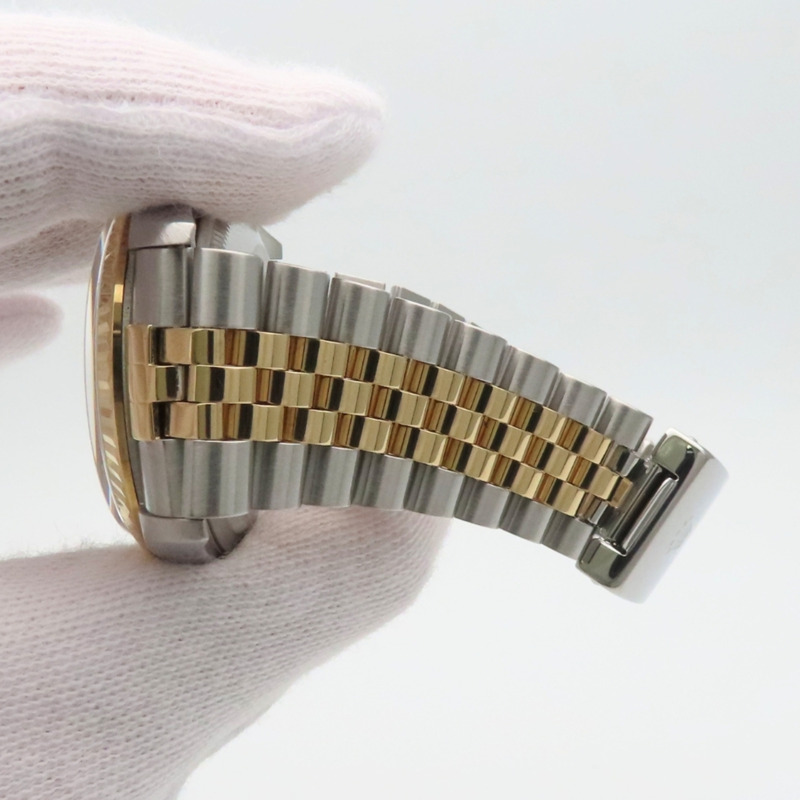Rolex Datejust 36 16233G 不鏽鋼 18K 黃金錶盤 灰色 Hori 電腦男錶-23