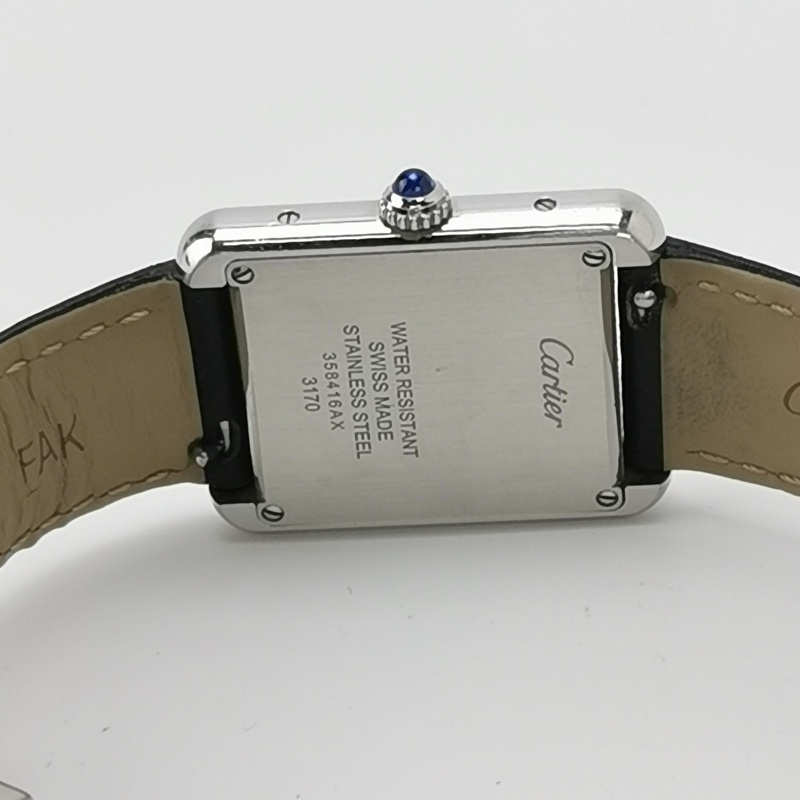 Cartier Tank Must de Cartier牛皮精钢石英女士腕表-2