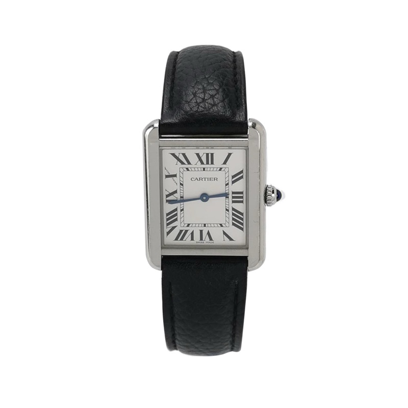 Cartier Tank Must de Cartier牛皮精钢石英女士腕表-8