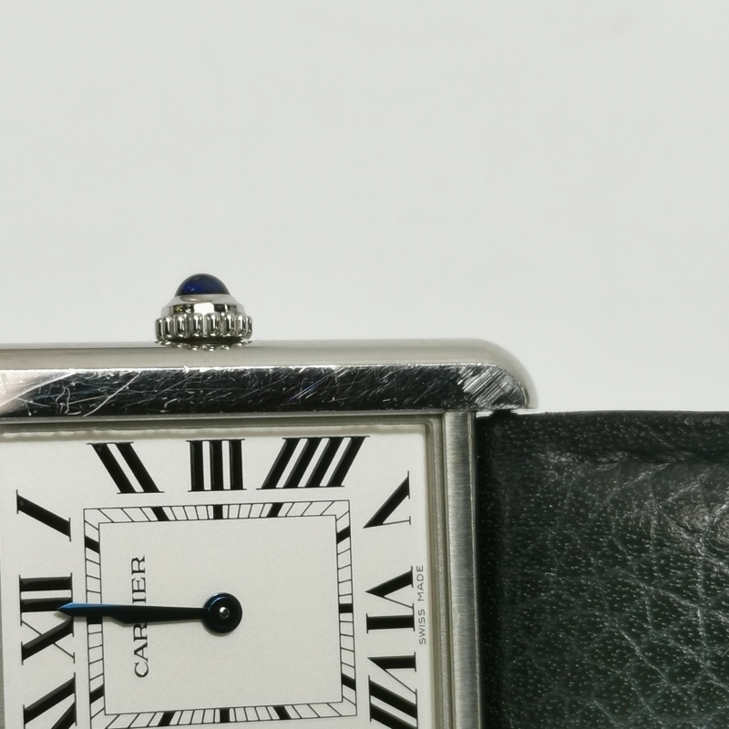 Cartier Tank Must de Cartier牛皮精钢石英女士腕表-17