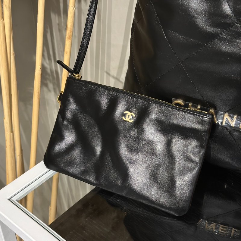 CHANEL 22 Bag - 小號黑金-7