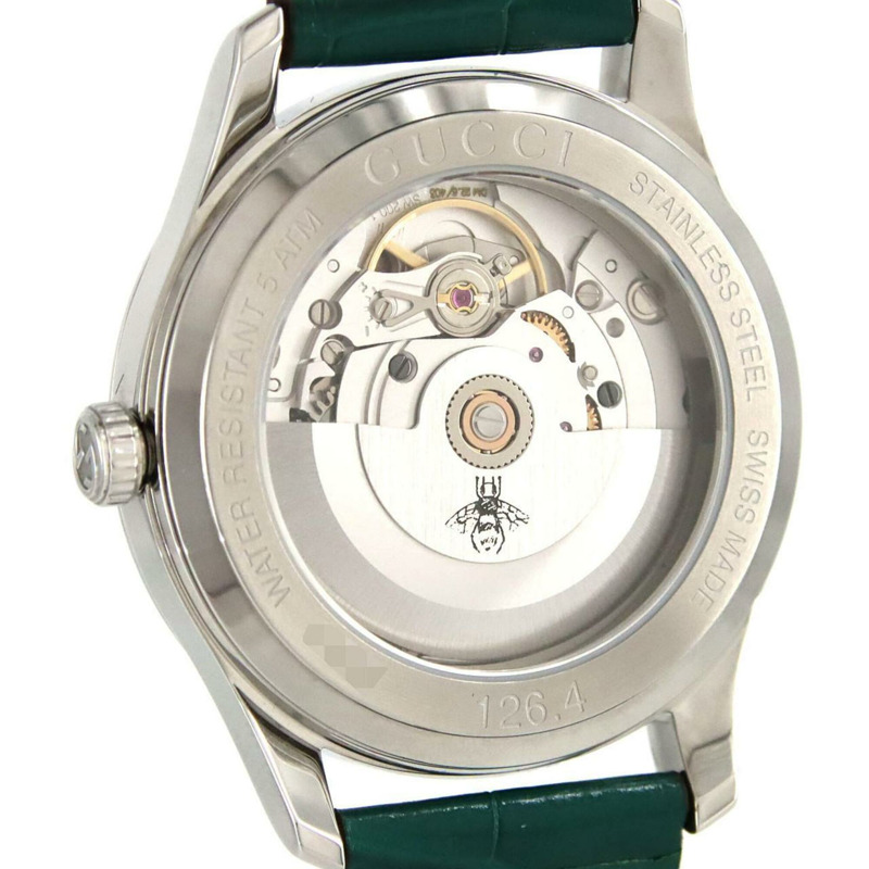 Gucci G-Timeless 126.4 YA1264213 不鏽鋼自動腕錶-5