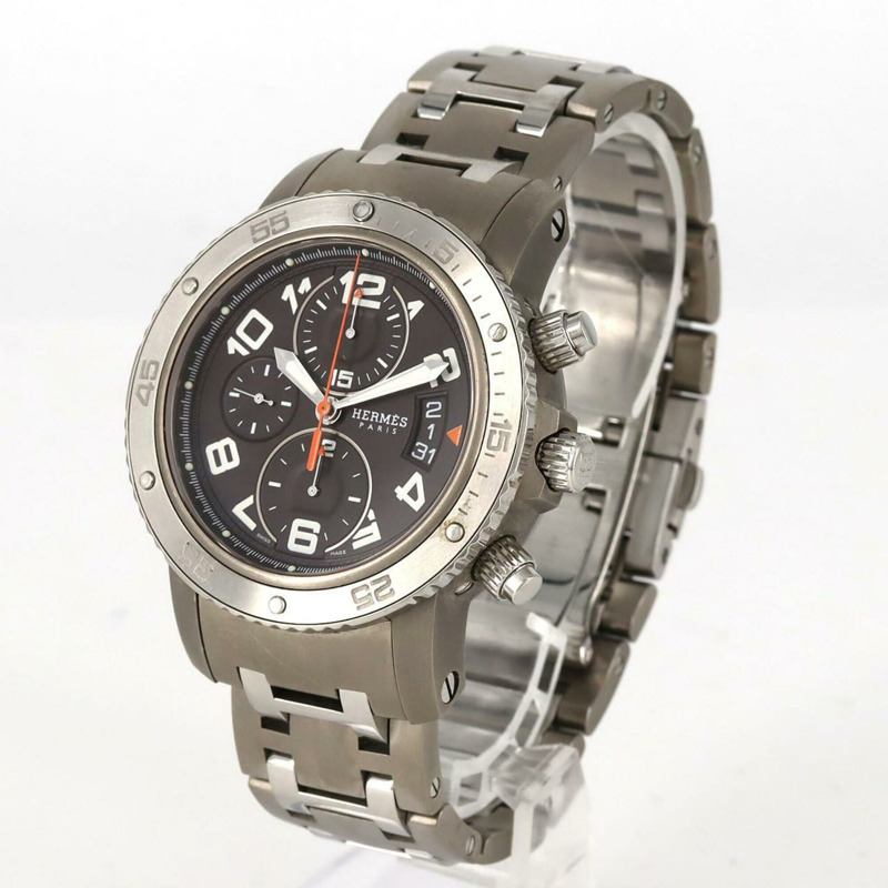 愛馬仕 Clipper Diver Chrono Mechanic SSxTI CP2.941 自動腕錶-1