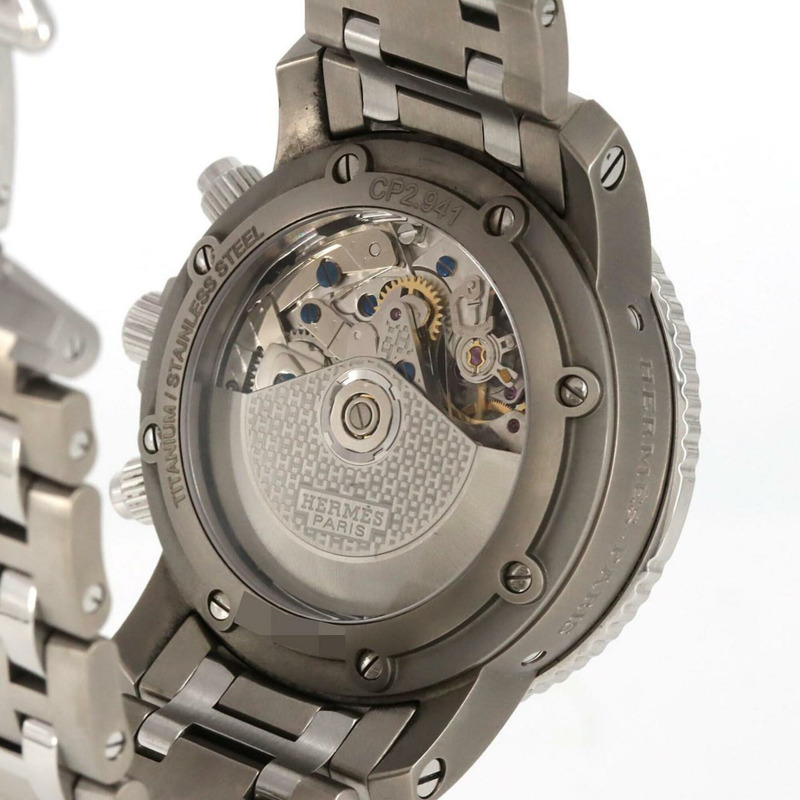 愛馬仕 Clipper Diver Chrono Mechanic SSxTI CP2.941 自動腕錶-4