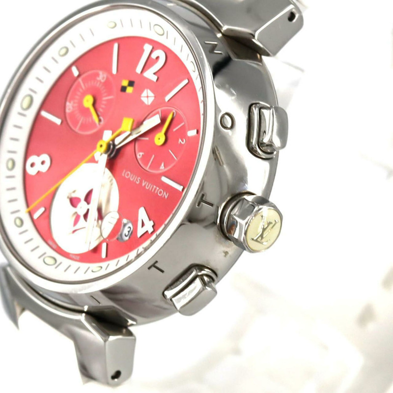路易威登 Tambour Lovely Cup Chrono Q1G03 不鏽鋼石英錶-2