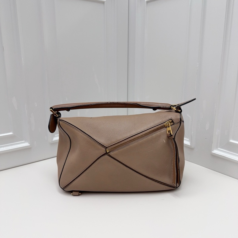 95新LOEWE羅意威 Puzzle 奶茶色幾何包 -2
