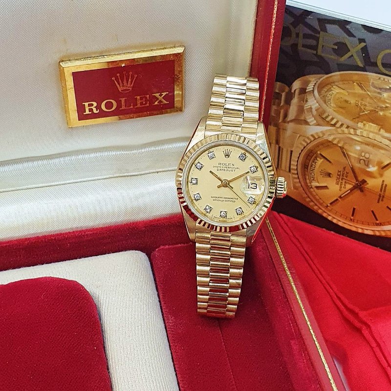 【大眾名錶】 Rolex 勞力士 69178 Datejust 蠔式女錶18K 原廠錶帶未整理 大眾名錶G291-3