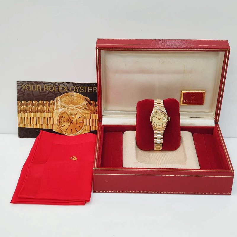 【大眾名錶】 Rolex 勞力士 69178 Datejust 蠔式女錶18K 原廠錶帶未整理 大眾名錶G291-9