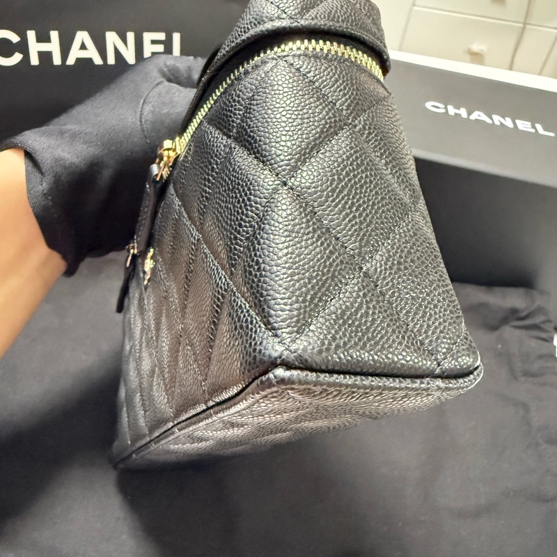 全套閒置 未使用 CHANEL 香奈兒 飯盒子 可手提+斜背-8
