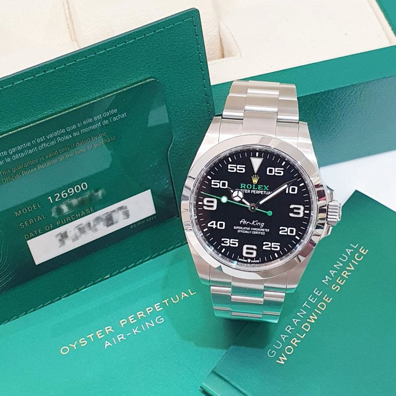 【大眾名錶】 Rolex 勞力士126900 Air-King空中霸王 2023/07 新款空霸 大眾名錶B1313-1