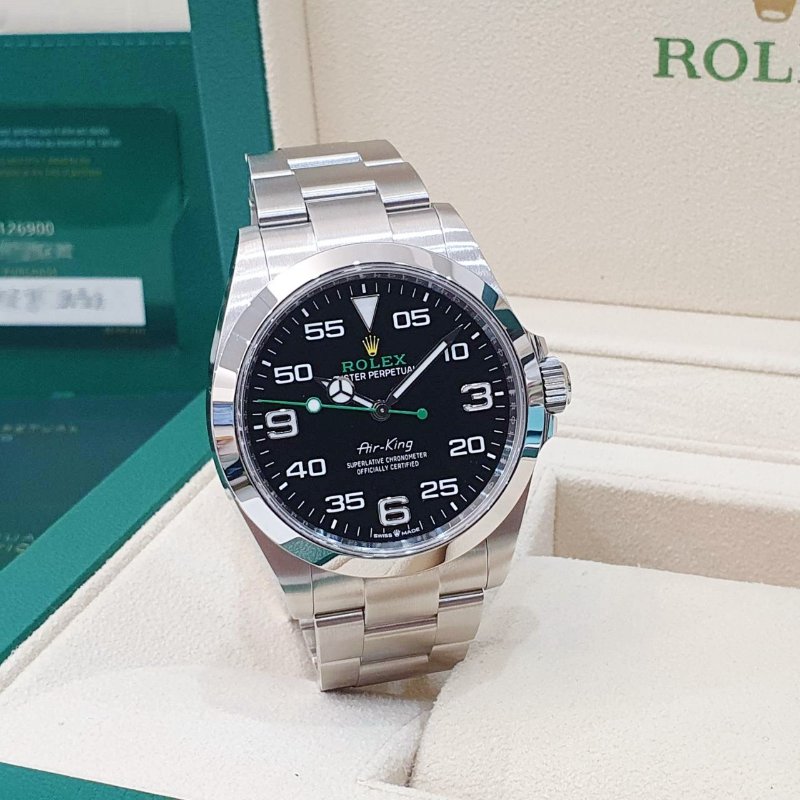 【大眾名錶】 Rolex 勞力士126900 Air-King空中霸王 2023/07 新款空霸 大眾名錶B1313-3