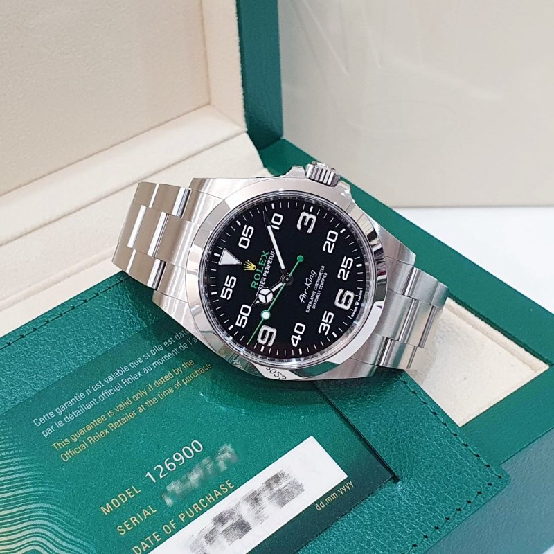 【大眾名錶】 Rolex 勞力士126900 Air-King空中霸王 2023/07 新款空霸 大眾名錶B1313-4