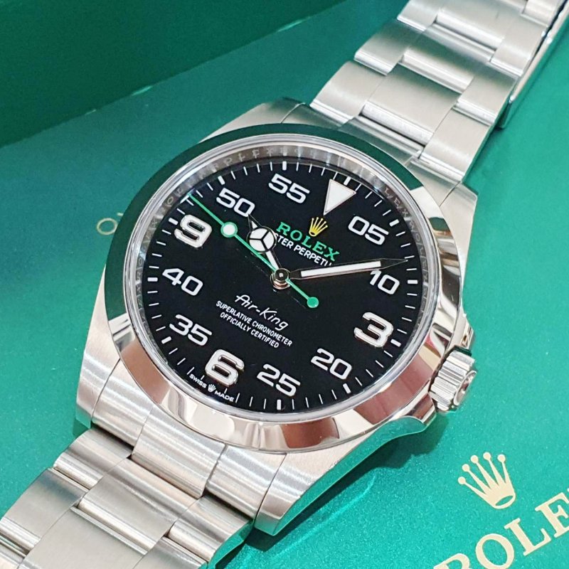 【大眾名錶】 Rolex 勞力士126900 Air-King空中霸王 2023/07 新款空霸 大眾名錶B1313-5