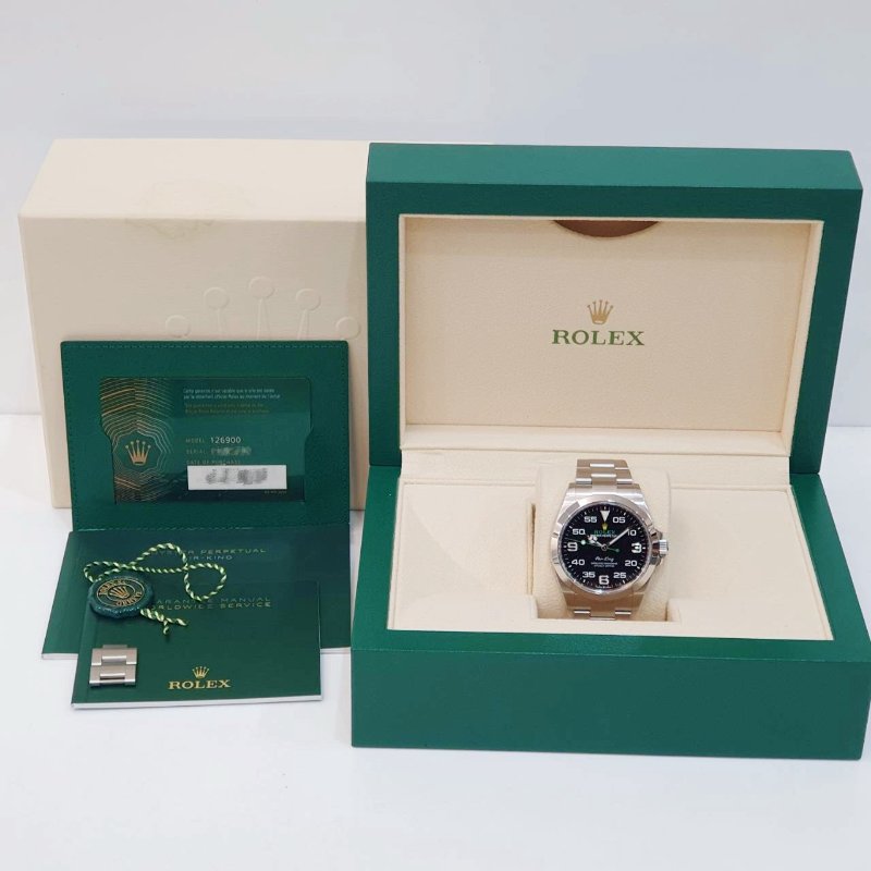 【大眾名錶】 Rolex 勞力士126900 Air-King空中霸王 2023/07 新款空霸 大眾名錶B1313-9